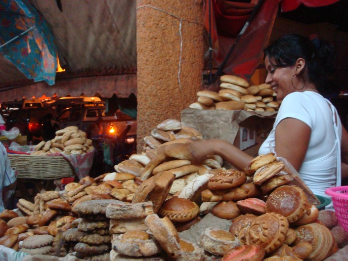 Los panes del mercado.