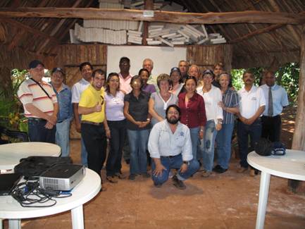 Asistentes al IV Curso de Agricultura Orgánica en Cuba.